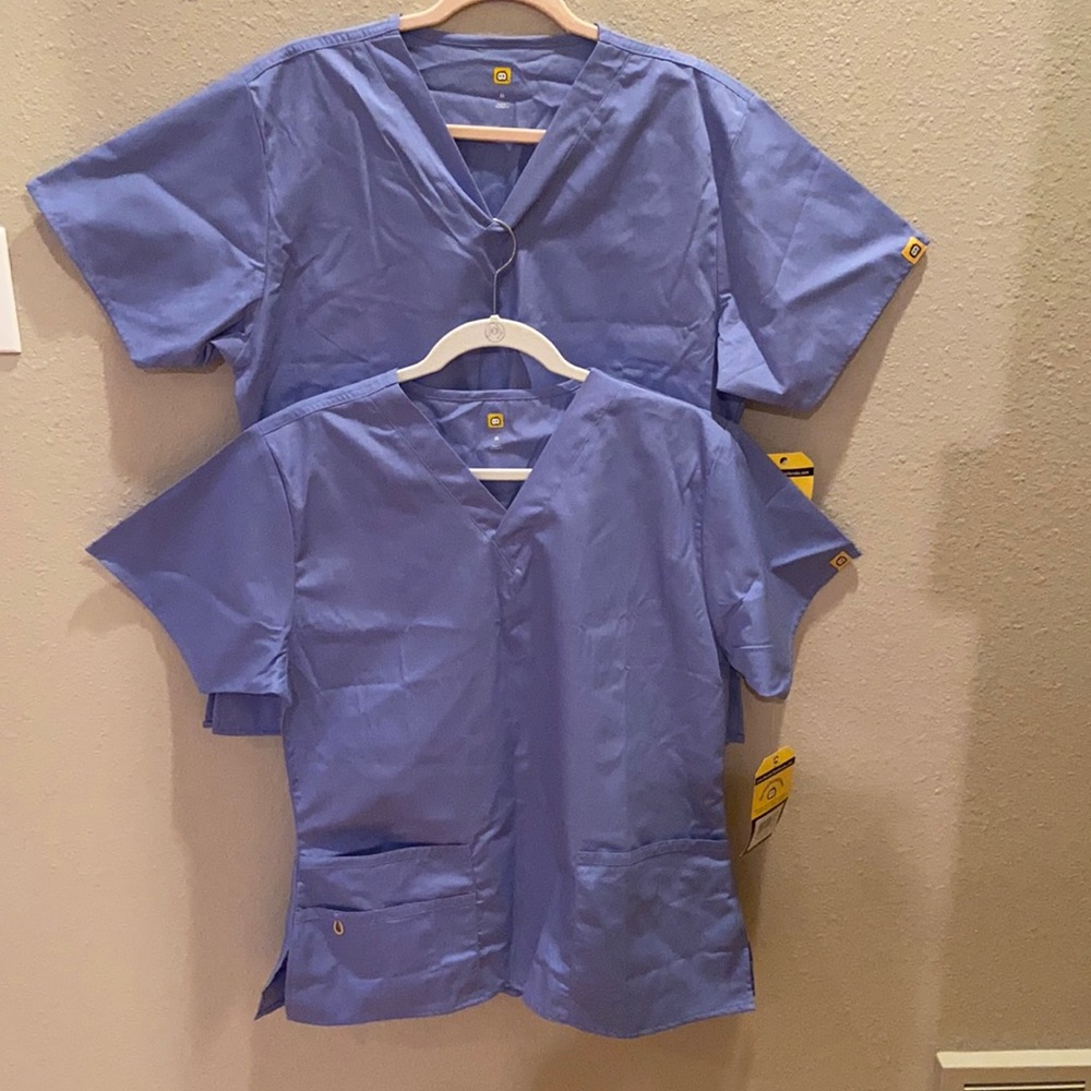Set of Two NWT WonderWink scrub tops.